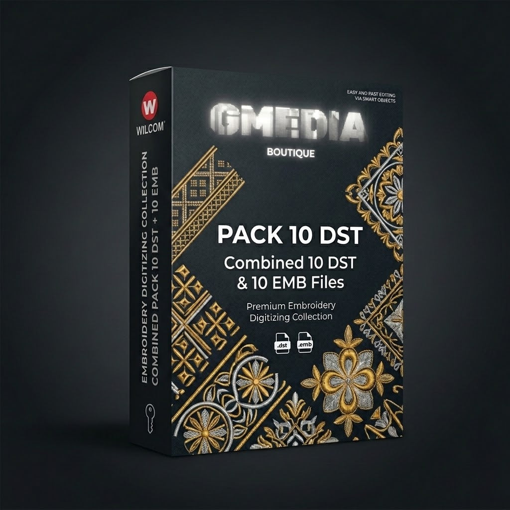 10 DST & 10 EMX AFRICAN PATTERN EMBROIDERY WILCOM
